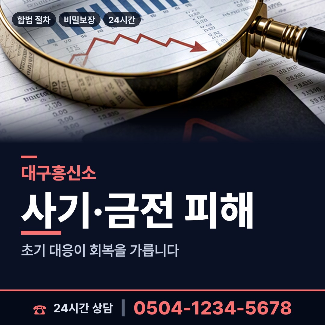 대구 봉덕3동 계약사기조사 상담 안내